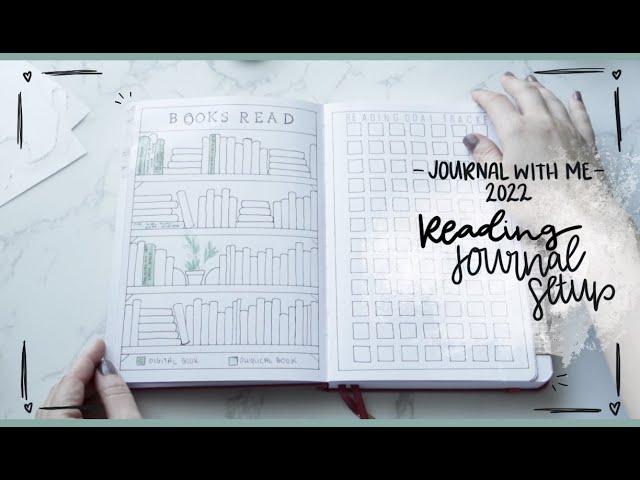 Bullet Journal With Me - 2022 Reading Journal Setup // No Talking