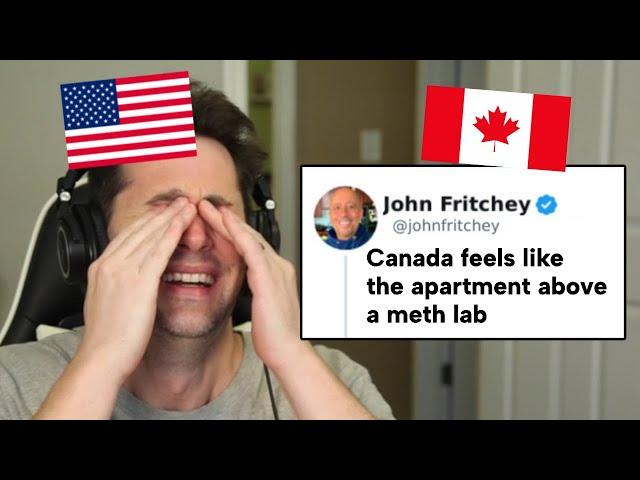 American Reacts to Canadians ROASTING America on the Internet