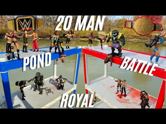 WWE 20 Man Pond Battle Royal Action Figure Match