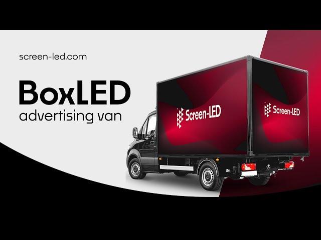 BoxLED cargo - LED-Van outdoor advertising solution