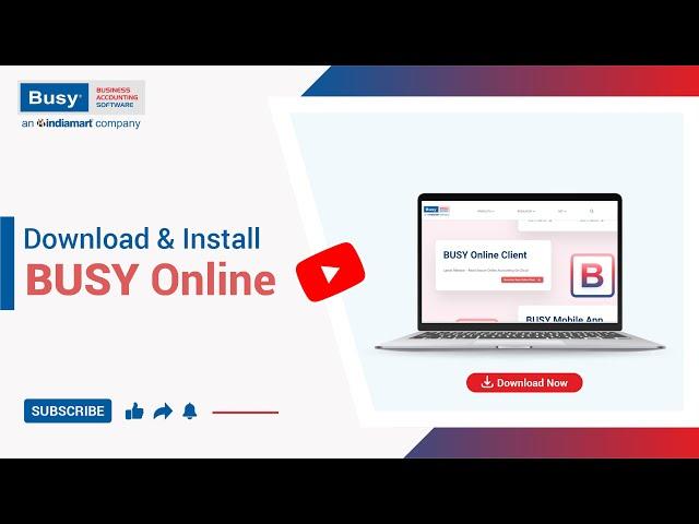 Download & Install BUSY Online (Hindi) | BUSY on Cloud | BUSY Online