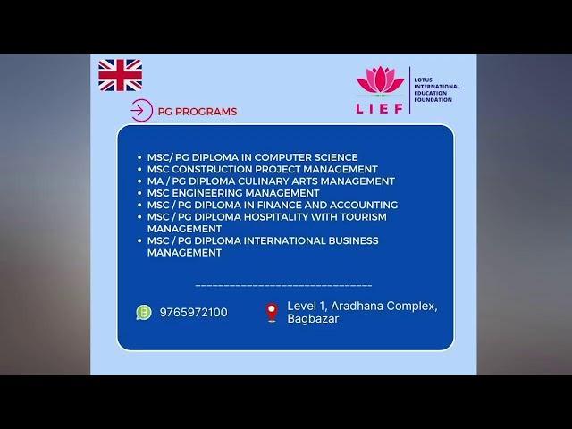 UK Intake and Course list Slides