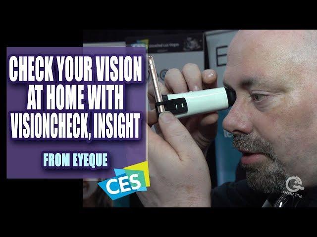 I Got My EyeQue Eye Exam at CES 2019 using VisionCheck, Insight