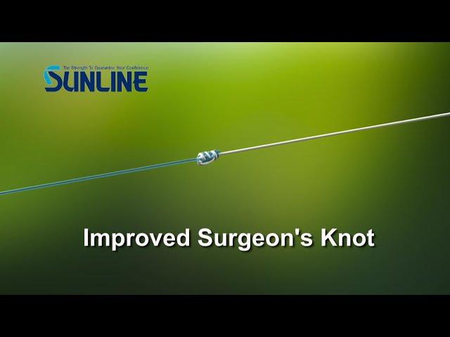 Fishing Knots:Improved Surgeon's Knot【SUNLINE KNOT SCHOOL】