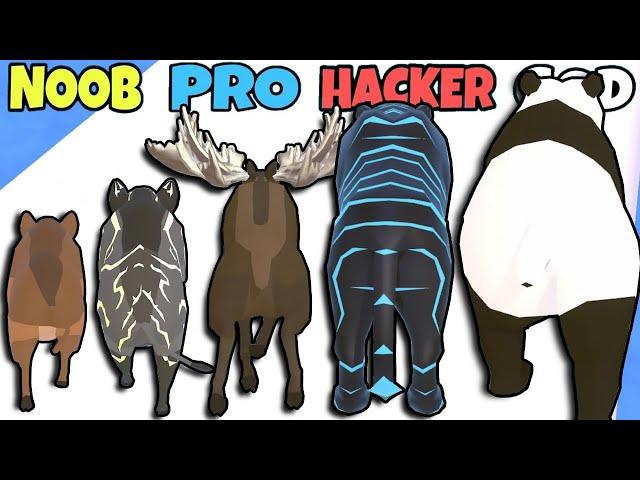 NOOB vs PRO vs HACKER vs GOD in Cat Evolution NEW ANIMALS Part 04