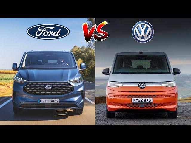 2025 Ford Tourneo Custom Plug-in Hybrid vs 2025 Volkswagen Multivan T7 eHybrid | MUV Battles!