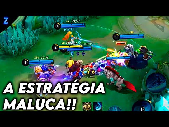 FIZEMOS A ESTRATÉGIA DA LOUCURA KKKKKKKKKK - BRUNO GAMEPLAY | Mobile Legends