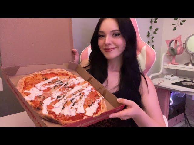 ASMR | My First Mukbang! | Pizza & Rambling