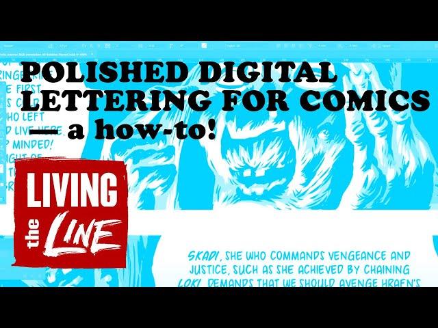 Polished digital lettering for comics in Indesign -- a Living the Line how-to!