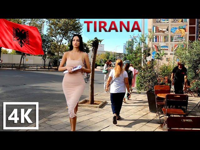 TIRANA WALK - Albania 2023»  VIRTUAL WALKING TOUR:  ORIGINAL SOUNDS  NO COMMENT  ASMR