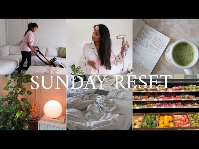 SUNDAY RESET - Clean with me, Gym, Skincare/Hair Oiling Routine