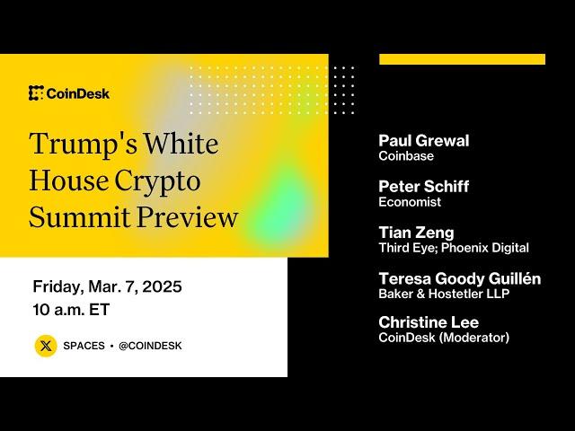 Watch Live: BTC Reacts to Trump's Crypto Summit