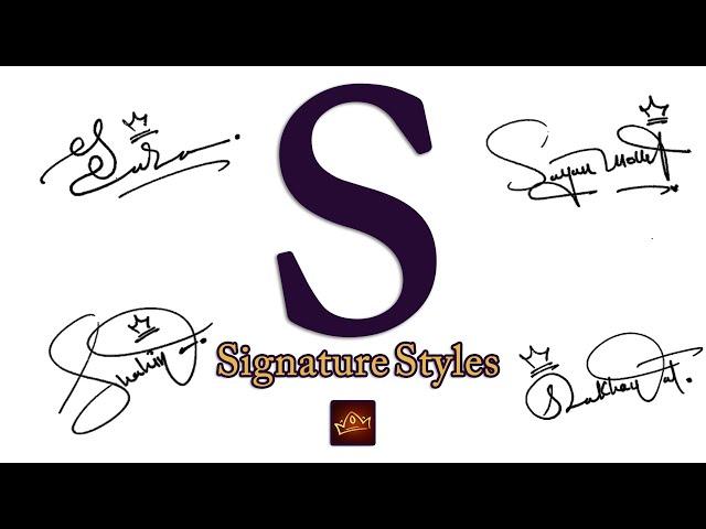 S signature Styles | Signature for my Name Start with S | Signature Style of S