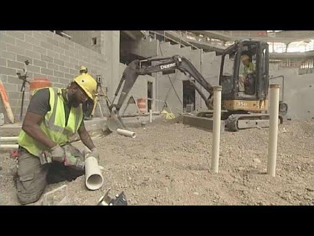 Milwaukee Bucks Arena Construction Plumbing Tour