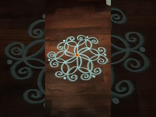 Simple & attractive flower rangoli designs #rangoli #simplerangoli #attraction#shorts #youtubeshorts