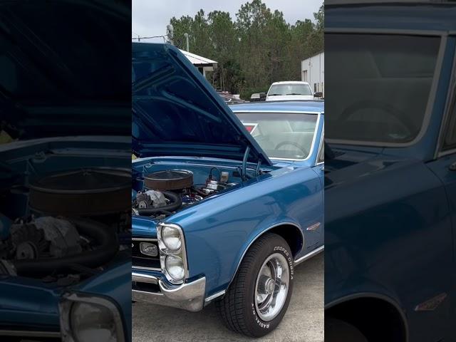 1966 GTO has 400  4 speed marina blue/Corner classic Car ￼Hunter (muscle car Corner) 