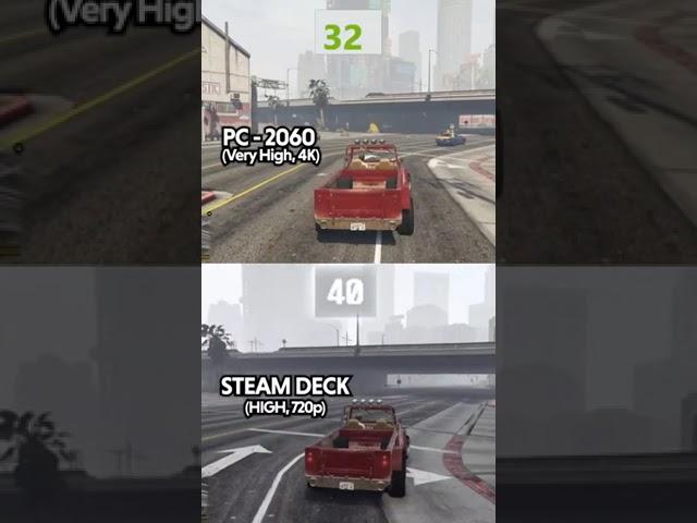 PC VS Steam Deck. GTA V Comparison!