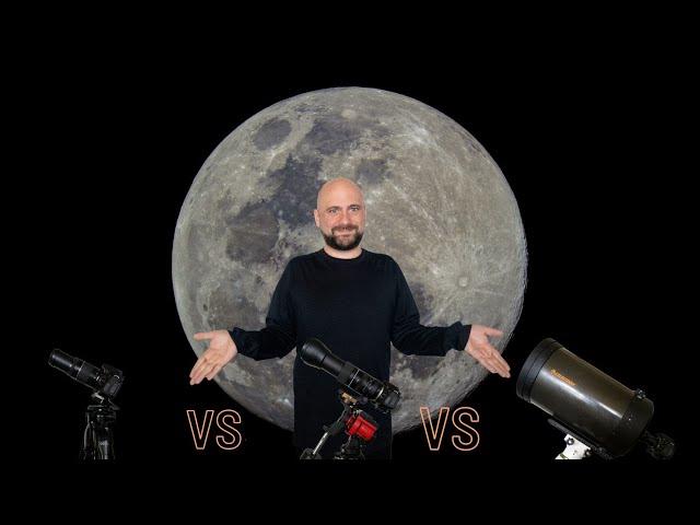 Moon Photography Tutorial: Lens vs Telescope