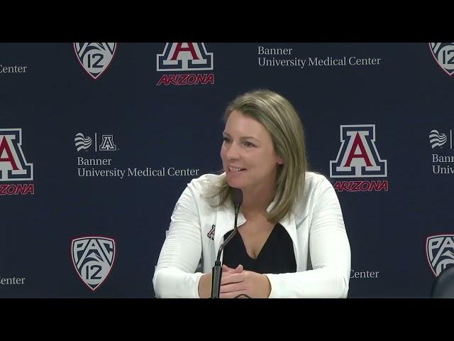 Arizona Softball Press Conference - Caitlin Lowe