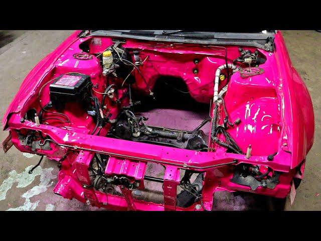 S15 ENGINE BAY IS PAINTED & READY FOR THE HKS FORGED SR20!