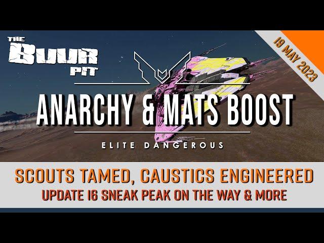 Elite Dangerous: Caustic Sinks Engineerable, Scouts Tamed, Anarchy & On Foot Mats Boost + More