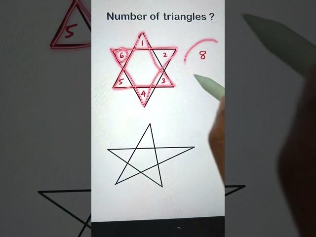 COUNTING OF TRIANGLES  IN THE FIGURE | NMMS