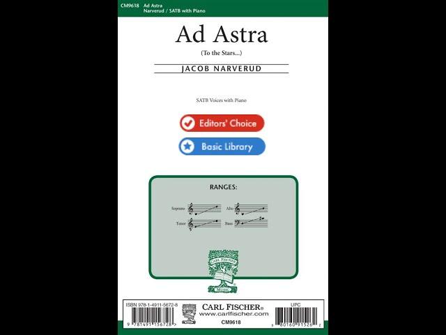 Ad Astra by Jacob Narverud (SATB Choir with Piano)