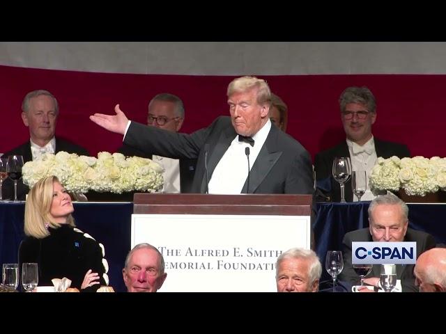 Former President Donald Trump Full Remarks at Al Smith Dinner