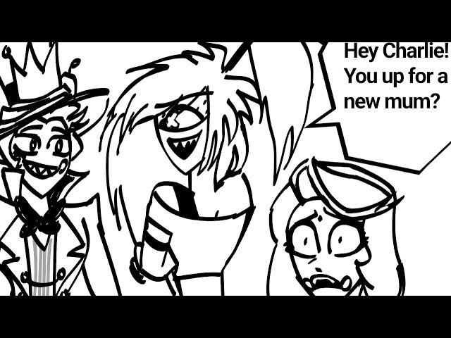 Cherri’s Interested In Lucifer! - Hazbin Hotel Comic Dub