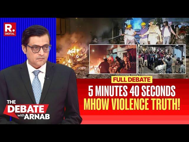 Waving Tricolour Triggered Mhow Violence? This Is The Truth | Debate With Arnab