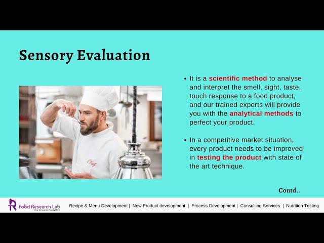 Nutrition Sensory Evaluation , Label Assessment -Foodresearchlab