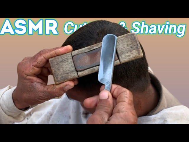 ASMR Fast Hair Cutting & Shaving With Barber Old [SHAMS ASMR]