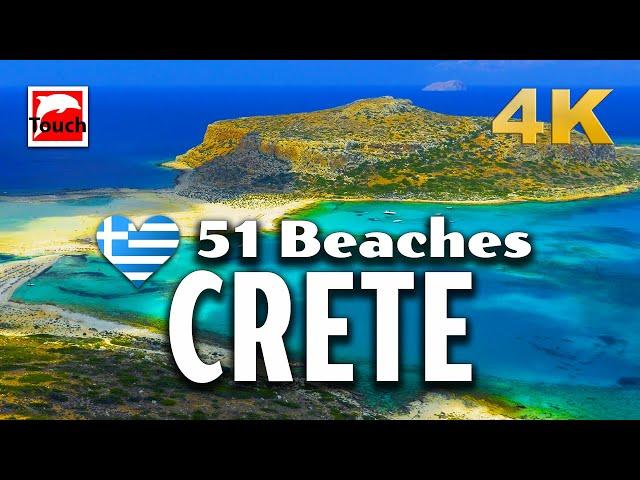 51 Best Beaches of West CRETE, Greece 4K ► Top Places & Secret Beaches in Europe #touchgreece