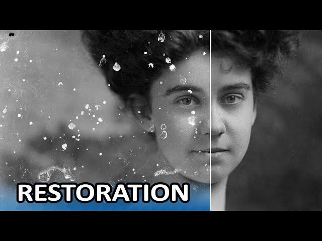 PHOTOSHOP TUTORIAL: Photo Restoration, How to repair and restore damaged Photographs