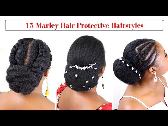 15 Protective Hairstyles for Short to Medium Length Natural Hair Hairstyles Using Marley Hair