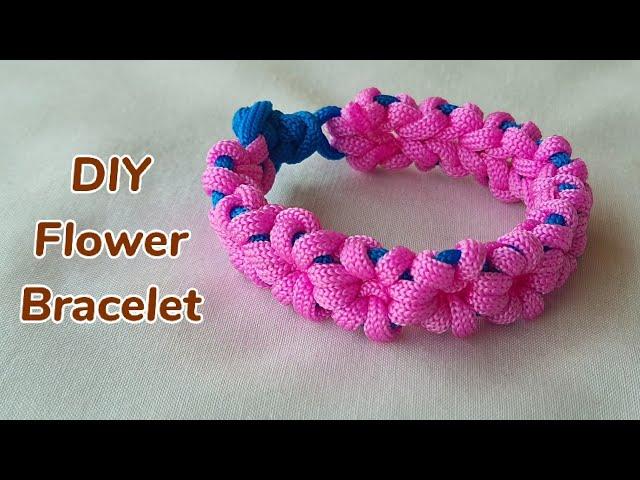 Handmade Flower Bracelet Idea | How to make Macrame Bracelet at home | DIY Easy Friendship Band