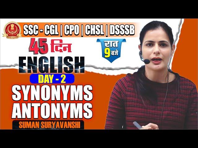 SYNONYMS ANTONYMS | English Class 02 | English with Suman Suryavanshi Ma'am | Ocean Gurukuls