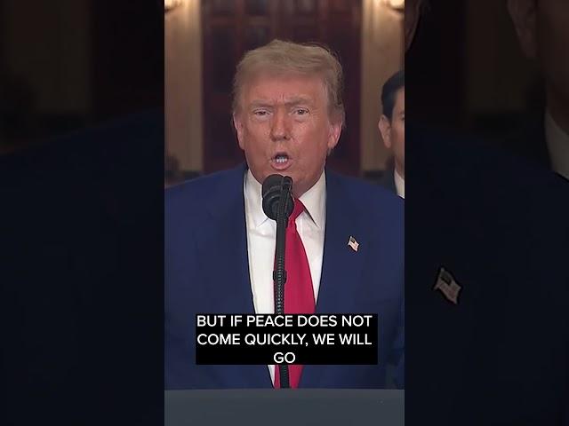 Trump warns Iran: 'There will either be peace or there will be tragedy'