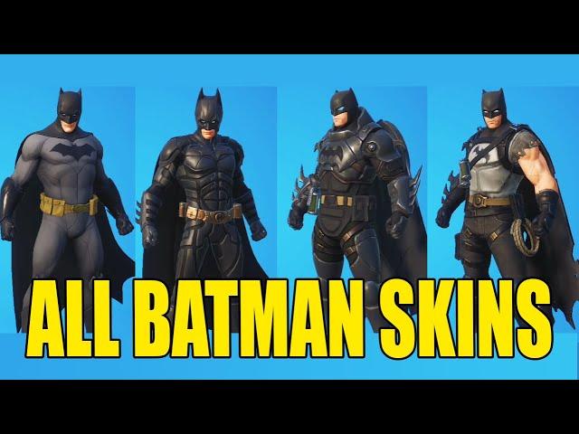 ALL BATMAN SKINS in Fortnite