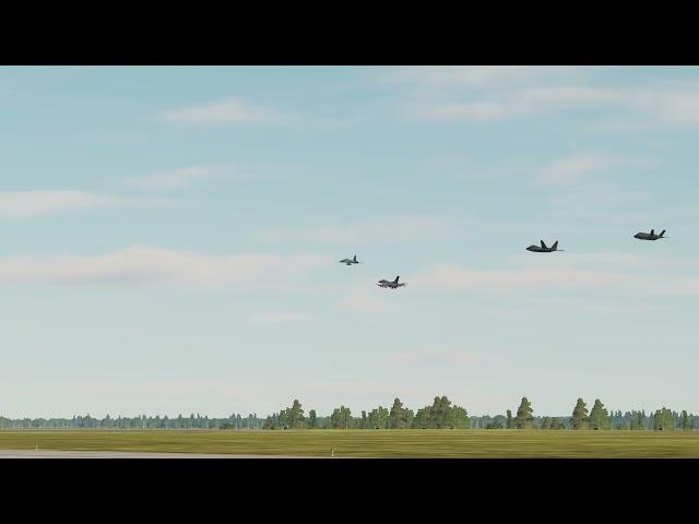 4 plane formation with AI