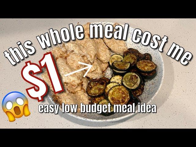 $1 MEAL IDEA! 3 Ingredient HIGH PROTEIN Meal | Extreme Budget Meal Ideas 2025