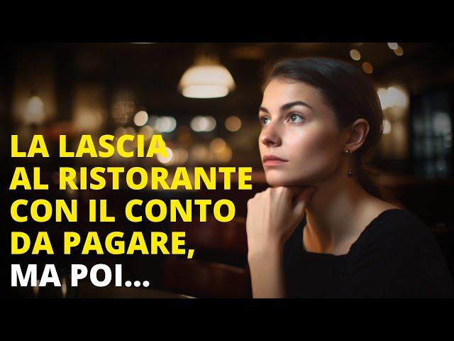 La Lascia Al Ristorante Con Il Conto Da Pagare, Ma Poi...