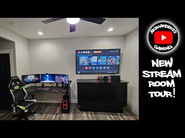 AKBoarder22's New Stream Room! A Tour of My Gaming Lounge!