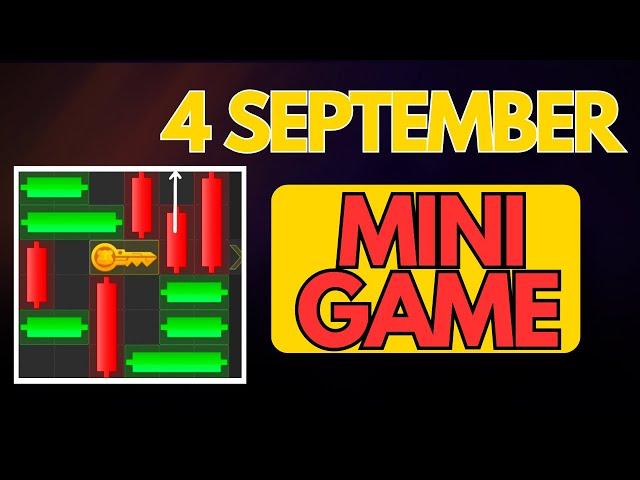 4 SEPTEMBER hamster kombat MINI GAME solved