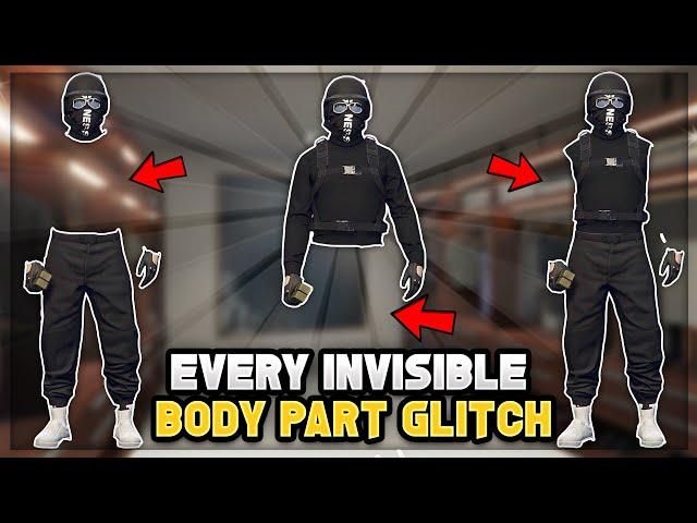 *SOLO* EVERY INVISIBLE BODY PART GLITCH IN GTA 5 ONLINE 1.67! GTA 5 Invisible Body (No Transfer)