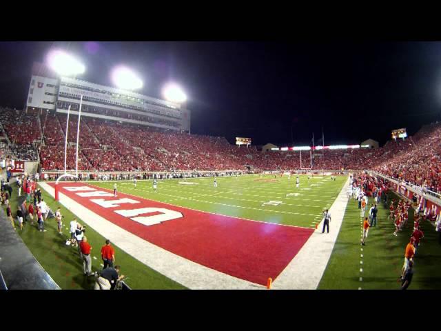 Time-lapse of Rice-Eccles Stadium at the 2012 BYU Utah game