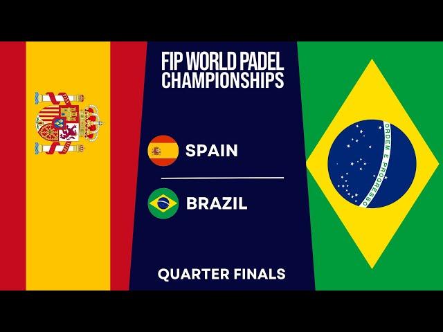 SPAIN vs BRAZIL - QUARTER-FINALS (ALL MATCHES) - FIP WORLD PADEL CHAMPIONSHIPS 2024 - Highlights