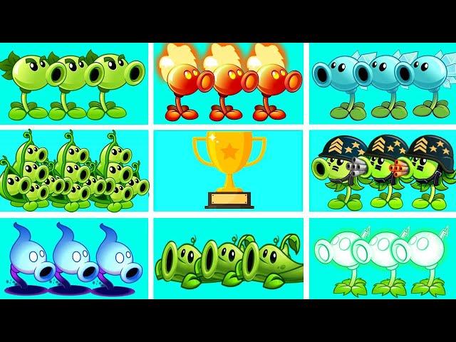 Tournament 8 Best Pea Plants - Who Will Win? - PvZ 2 Plant Vs Plant