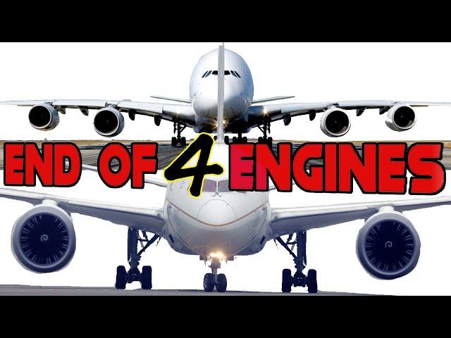 4 vs 2 Engines - The End Of 4 Engines on Airplanes - Fsxnoob Aviation 4K