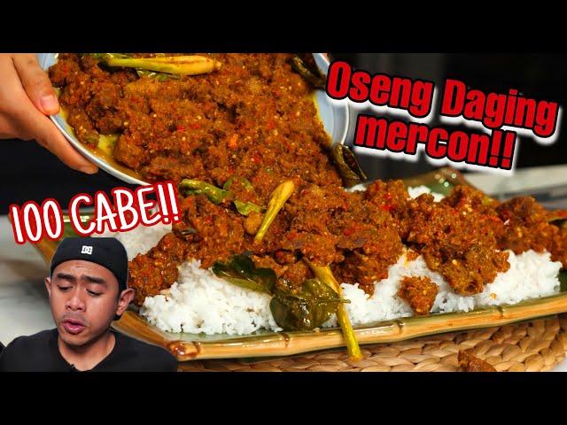 MUKBANG OSENG DAGING SUPER MERCON  1 KG  + NASI se Magicom